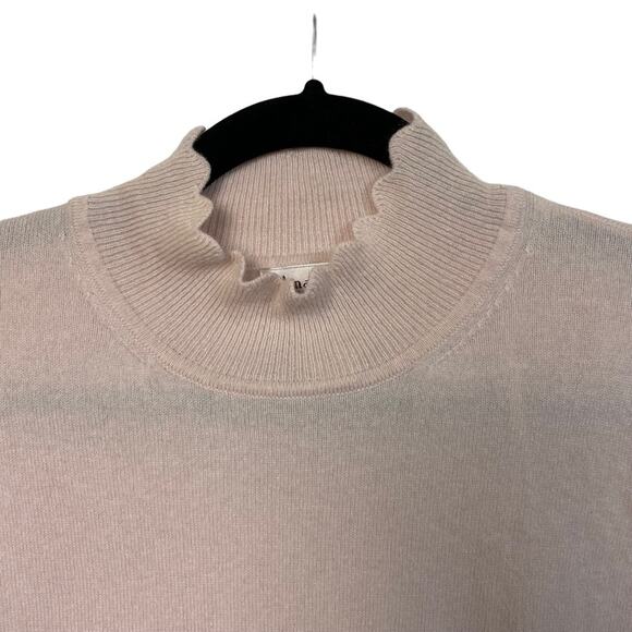 Nanette Lepore 100% 2 Ply Cashmere Pink Pullover Sweater Size Medium - Picture 2 of 5